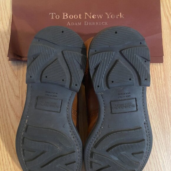 TO BOOT NEW YORK Jarod Brown Leather Boots Sz 7 - Fit larger - NEW! - Picture 7 of 7